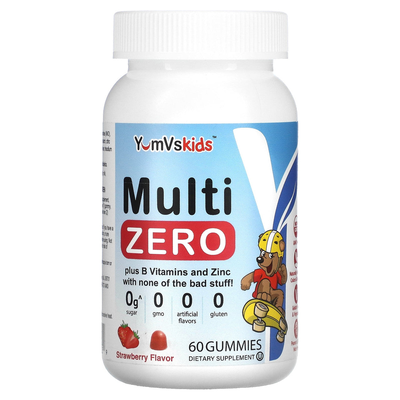 Yum-Vs Multi Zero Gummies For Kids, Strawberry, 60 Ea